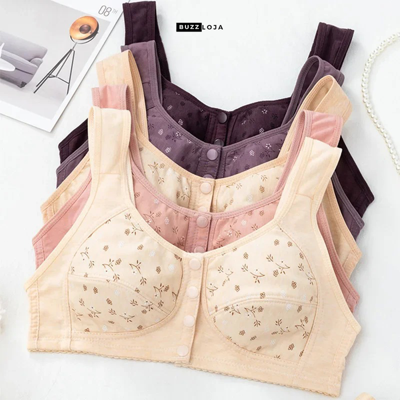 [COMPRE 2 LEVE 3] Sutiã Flora - Abertura Frontal - PROMO BUZZ 🌸